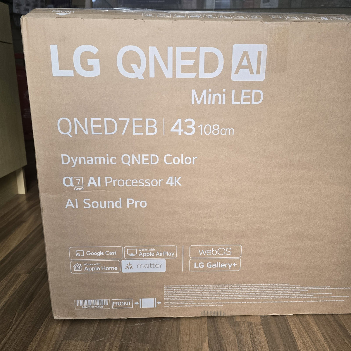 LG 43QNED7EB3C 43" QNED AI 4K MiniLED Smart TV 2026 Black Grade A 241A/B1