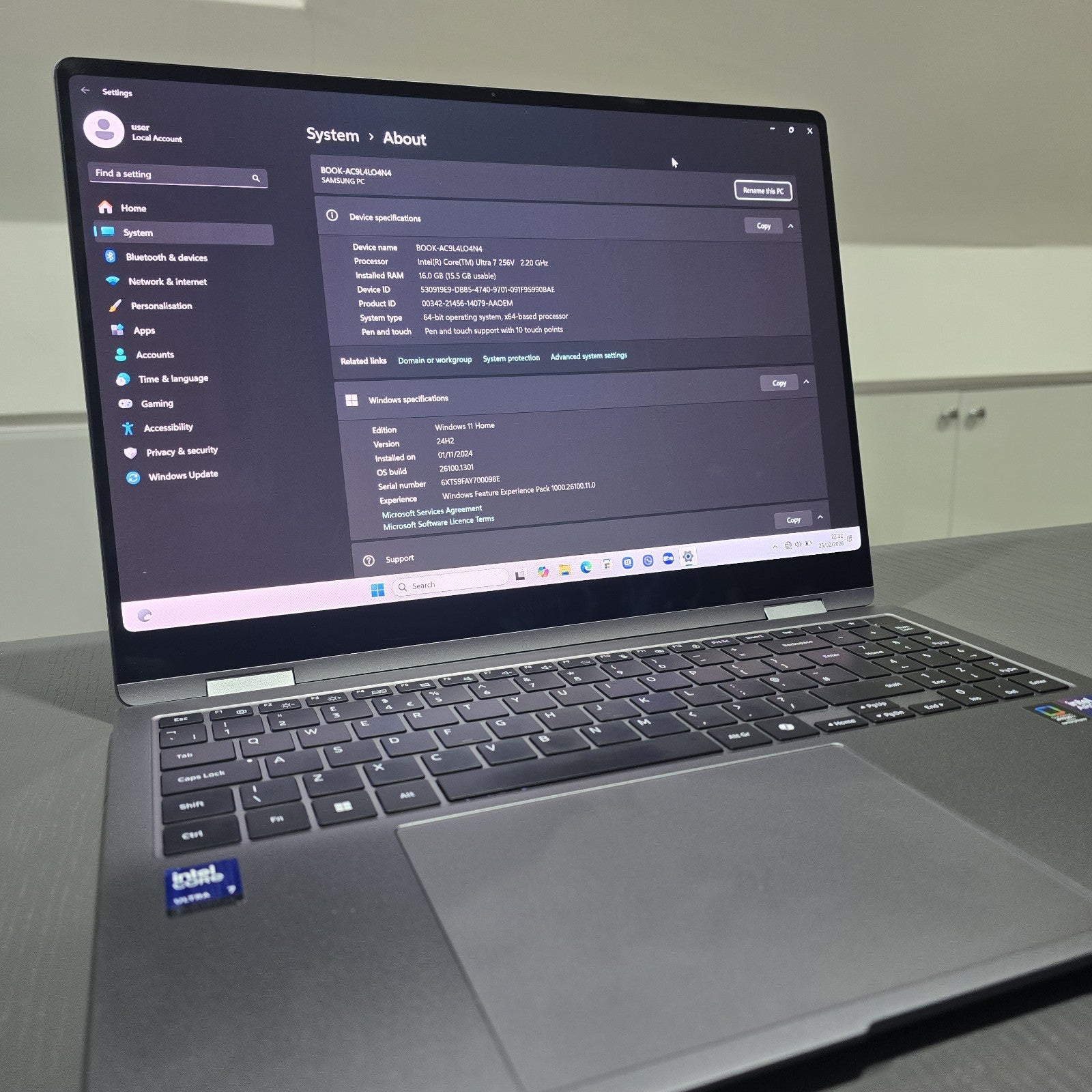 SAMSUNG Galaxy Book5 Pro 360 16" 2 in 1 Laptop Intel Core Ultra 7 Grade B 129A11