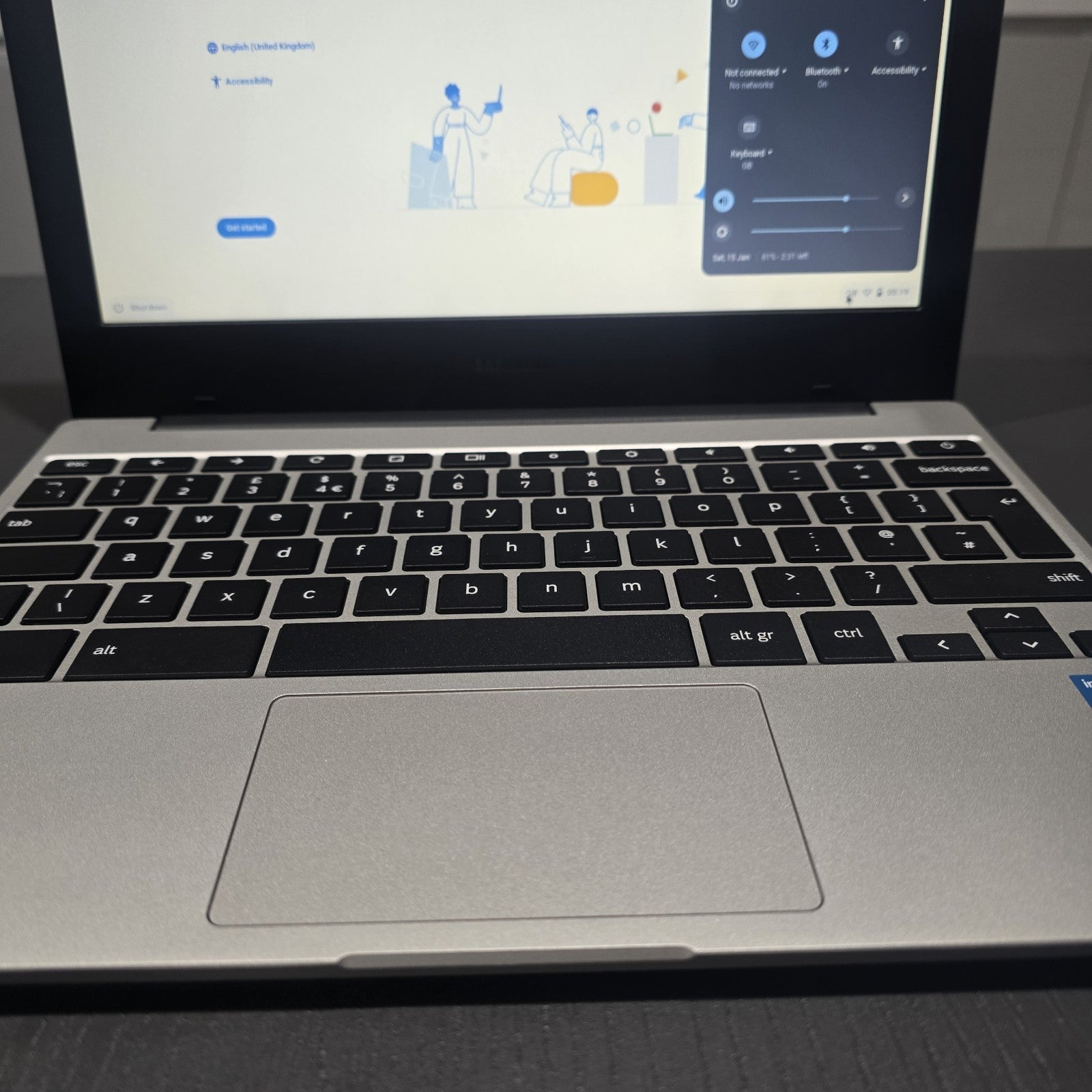 Samsung Galaxy Chromebook Go 11.6" 4GB 64GB Silver Grade A #123B14